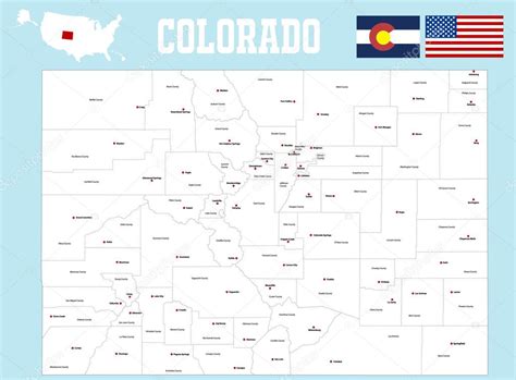 Colorado County Map Stock Vector Image By ©malachy666 86027502