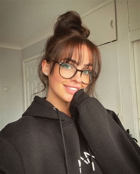 Messy Bun In Glasses Hairstyle Svg File Download Free Font Downlaod