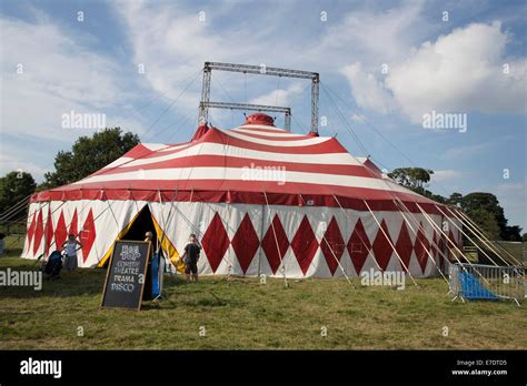 Big Top Circus Tent At Deershed Festival North Yorkshire Stock Photo