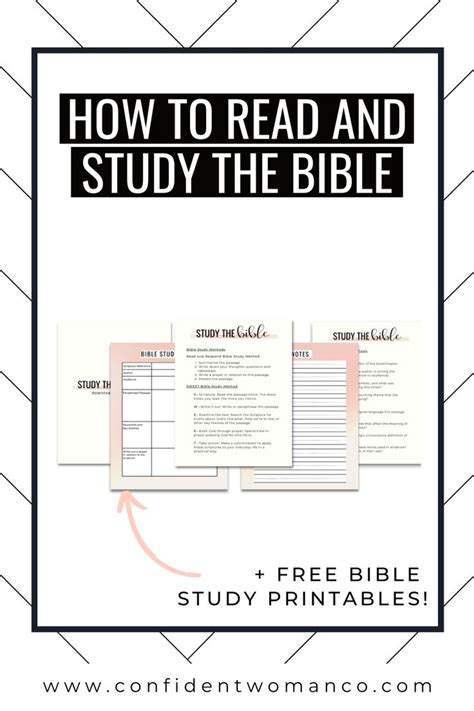 Free Bible Study Printables