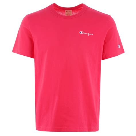 Champion Small Script Logo T Shirt Pink 211985