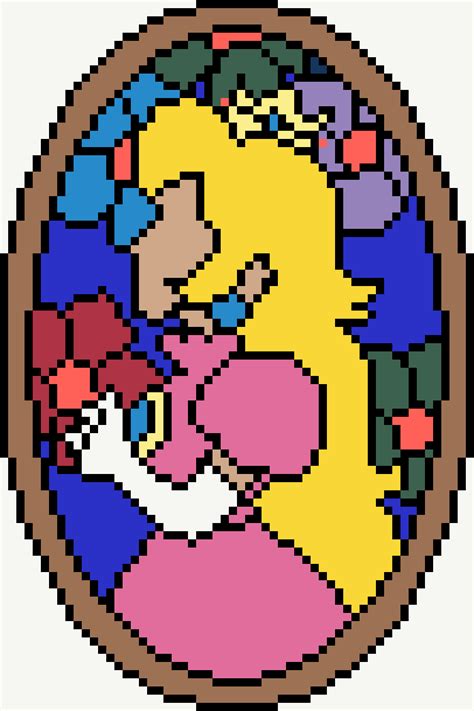 Princess Peach Stained Glass Window Pixel Art Maker My Xxx Hot Girl