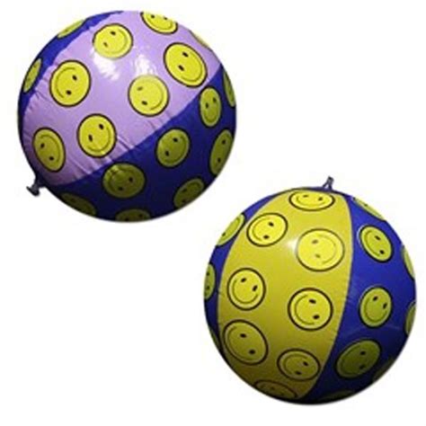Inflatable Smiley Face Beach Ball Item INF004 ImprintItems