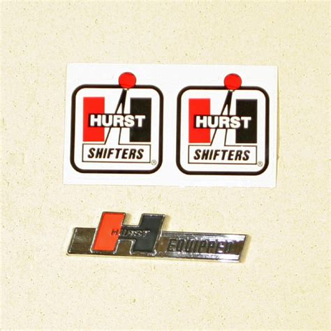 Hurst 1361000 Hurst Equipped Self Adhesive Fender Emblem W 2 Stickers