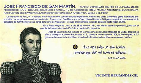 José De San Martín Biografía Masónica