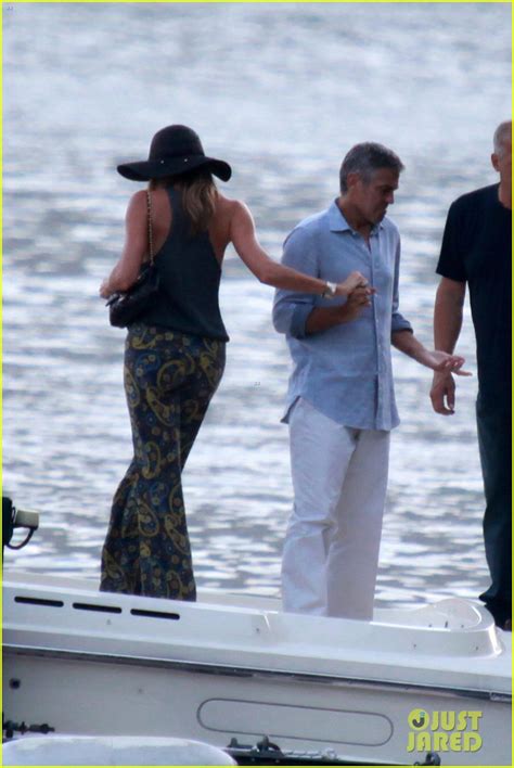 George Clooney And Stacy Keibler Lake Como Boat Ride Photo 2699266