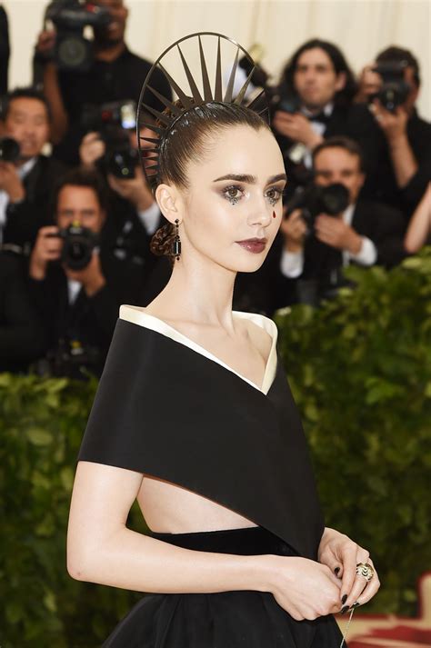 LILY COLLINS At MET Gala 2018 In New York 05 07 2018 HawtCelebs