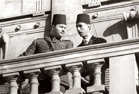 King Farouk With Abdel Rahman Azzam Pasha In Royal Terrace Flickr