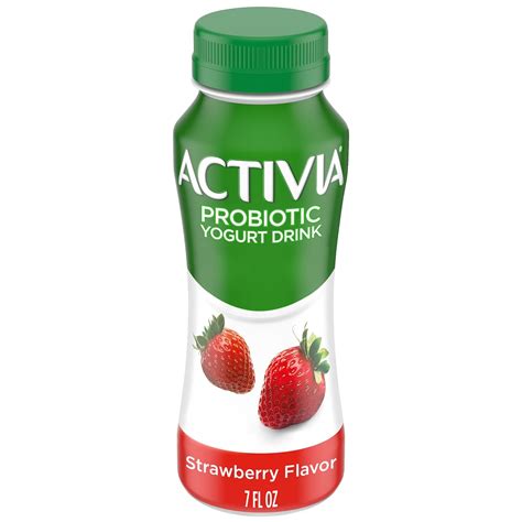 Activia Probiotic Dairy Drink Strawberry 7 Oz Grocery