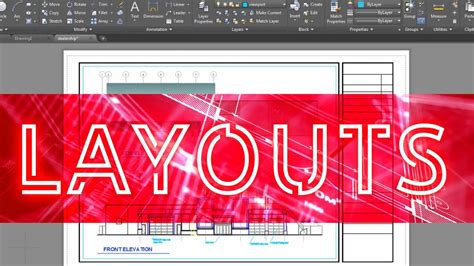 Autocad Paper Space And Layouts Youtube