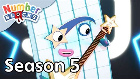 A Cartoon Character Holding A Guitar With The Words Number Blocks
