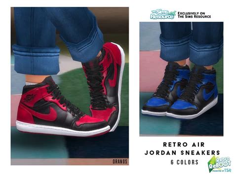Sims 4 — Retro Reboot Retro Air Jordan Sneakers By Oranostr — New