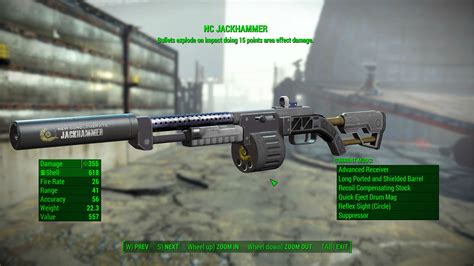 Nc Jackhammer Retexture Combat Shotgun At Fallout 4 Nexus Mods And