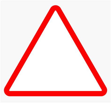 Rounded Triangle Png Red Triangle Outline Png Transparent Png Kindpng