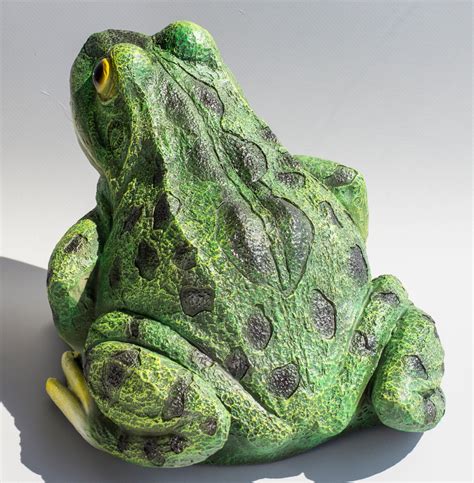 Green Frog Statue Garden Toad Large Feng Shui Decor Figure Etsy Uk