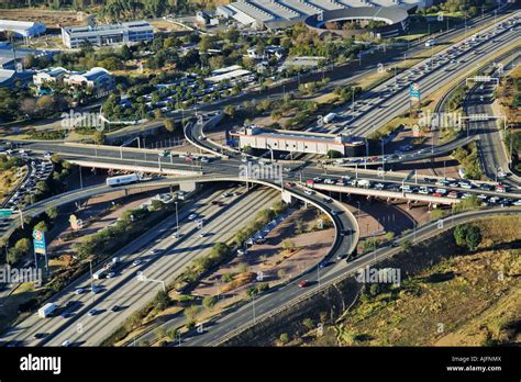Aerial View Of The New Road Bridge On The N1 Highway Gauteng Province