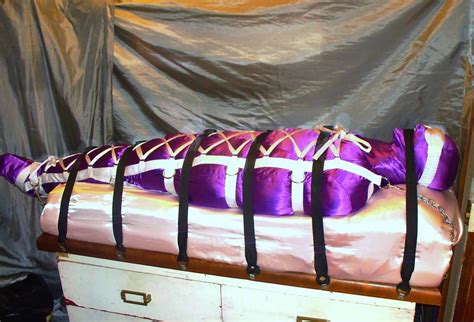 Purple Satin Mummy Bag Strapped In Tight For The Night Th Flickr