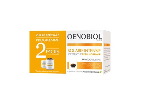 Oenobiol Solaire Intensif Peau Normal 2x30 Capsules Pharmacie En