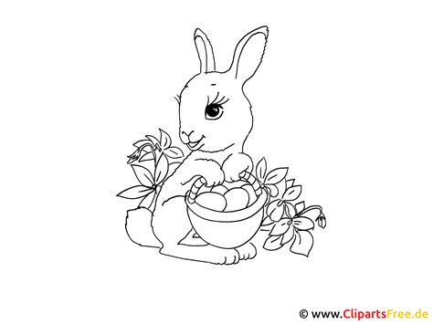 Osterhase ausmalbild