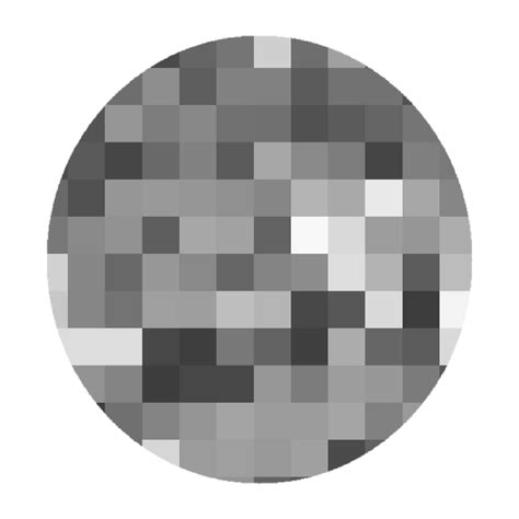 Circle Pixelated Censored Mono Round Sticker By Stacey4790