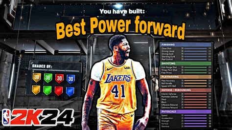 Nba 2k24 Best Power Forward Build Youtube