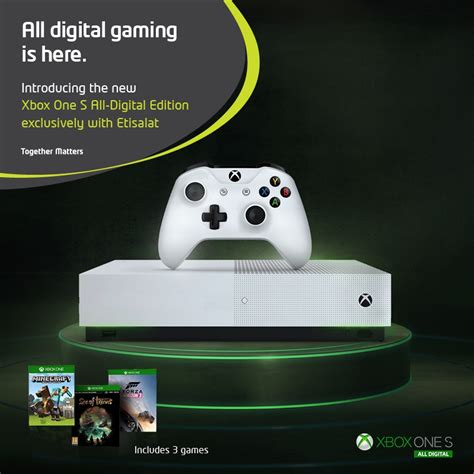 Xbox One S All Digital Edition Launches Exclusively With Etisalat In Uae