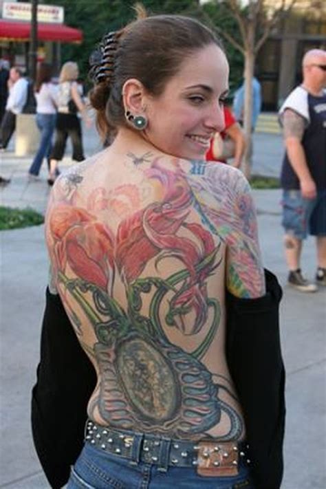 Woman Show Off Full Body Tattoo Art Tattoos Book 65 000 Tattoos Designs
