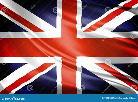 The Great Britain Flag In The Wind Stock Photo Image Of Community