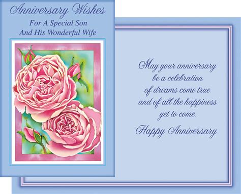 88157 Six Anniversary Son And His Wife Cards With Six Envelopes
