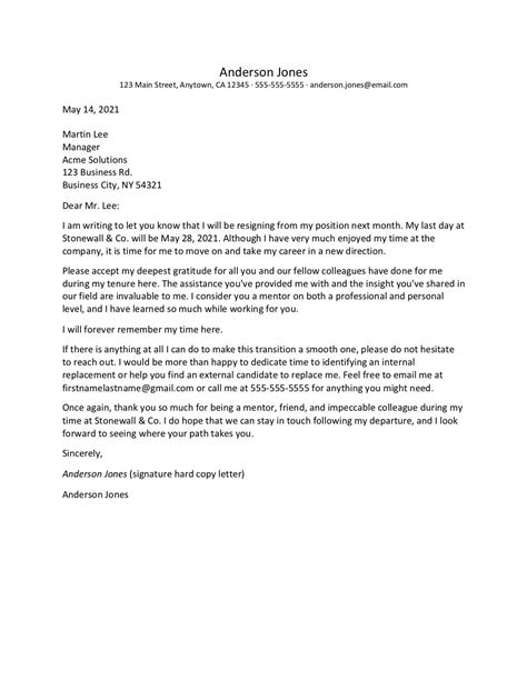 Letter Of Resignation Heartfelt Sample Resignation Letter My Xxx Hot Girl