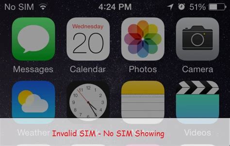 Your iphone sim card is no longer invalid and you can continue making phone calls and using cellular data. Invalid SIM or No SIM showing on iPhone, iPad: Installed Card