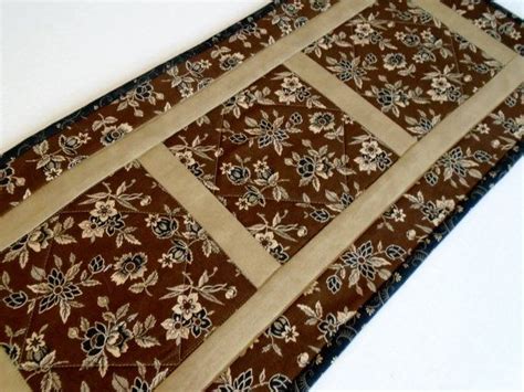 Feast your eyes on modern table runners & tablecloths. Primitive Quilted Table Runner Quilted by ...