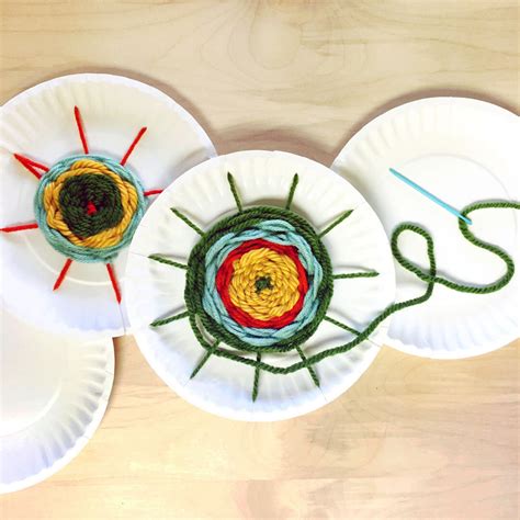 Paper Plate Weaving — Sunshine Craft Co