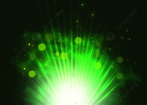 Green Magic Sparkle Light Particles Background Shine Light Particle