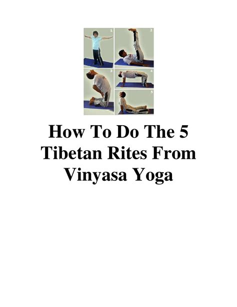 How To Do The 5 Tibetan Rites From Vinyasa Yoga By Foras Aje Issuu