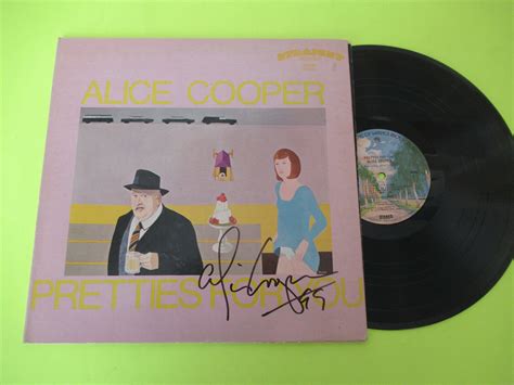 Signed Autographed Alice Cooper Pretties For You Lp