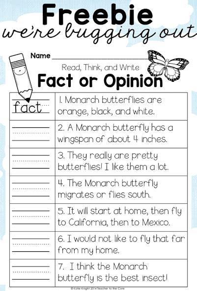 Fun Fact Or Opinion Activities Teaching Expertise