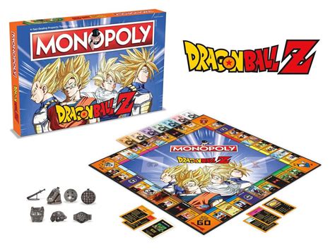 Fantásticas versões de jogos do dragon ball! Jogo de Tabuleiro (Board Games) Monopoly Dragon Ball Z ...