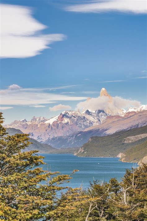 Lake And Andes Mountains Patagonia Argentina Stock Photo Image Of