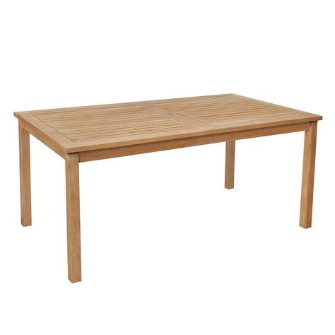 Tyrus Teak Rectangle Dining Table | Outdoor Wooden Tables NZ