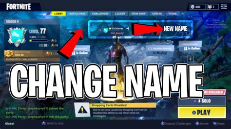 Plus you can also follow the same basic steps for any game console like ps4, nintendo switch and xbox to make a quick fortnite name change. How to CHANGE your Fortnite Name on Console for FREE! PS4 ...