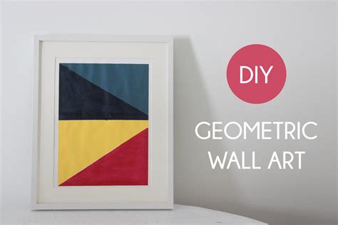 Diy Geometric Wall Art The Girl Creative