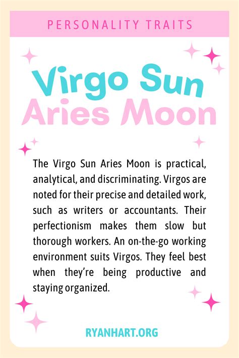 Virgo Sun Aries Moon Personality Traits Ryan Hart