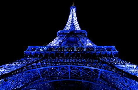 Cool Blue Eiffel Tower Editorial Image Image Of Applied 77380300