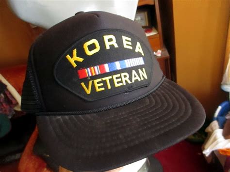 New Korea Veteran Hat Vtg Korean War Vet Snapback B Gem