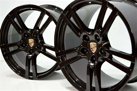 20″ Porsche Panamera Factory Oem Original 20 In Black Turbo Ii Rims