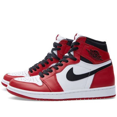 Nike Air Jordan 1 Retro High Og Varsity Red White Black And Varsity Red End Es
