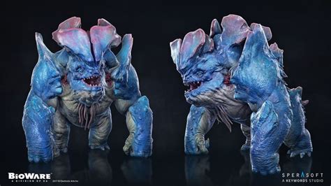Mass Effect Andromeda Art Dump Sperasoft Monster Concept Art