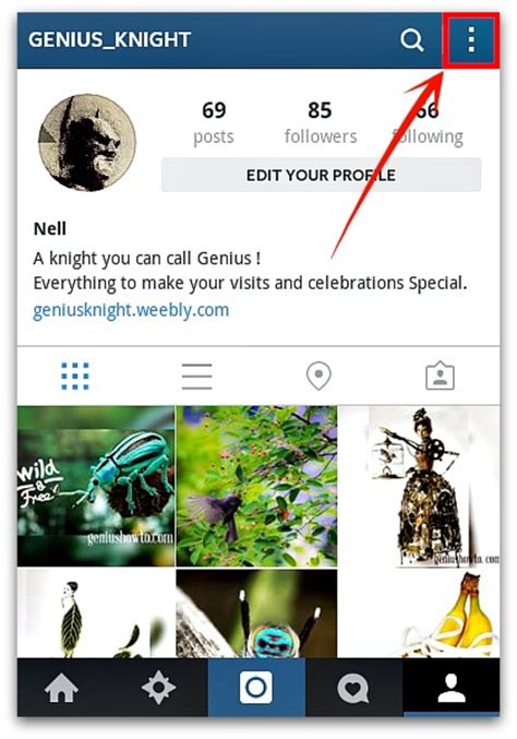 In your instagram profile tab click(tap for 3 seconds) the profile picture placeholder (blank circle) to get the options of changing your current. How to Change Your Instagram Profile Picture | HubPages