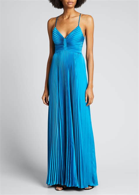A L C Aries Pleated Gown Bergdorf Goodman